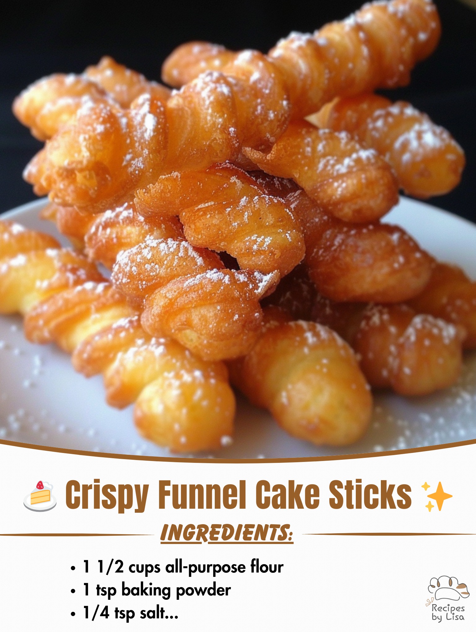 Crispy Funnel Cake Sticks