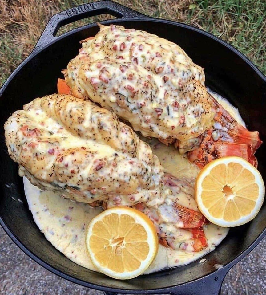 Lemon Garlic Lobster Tails