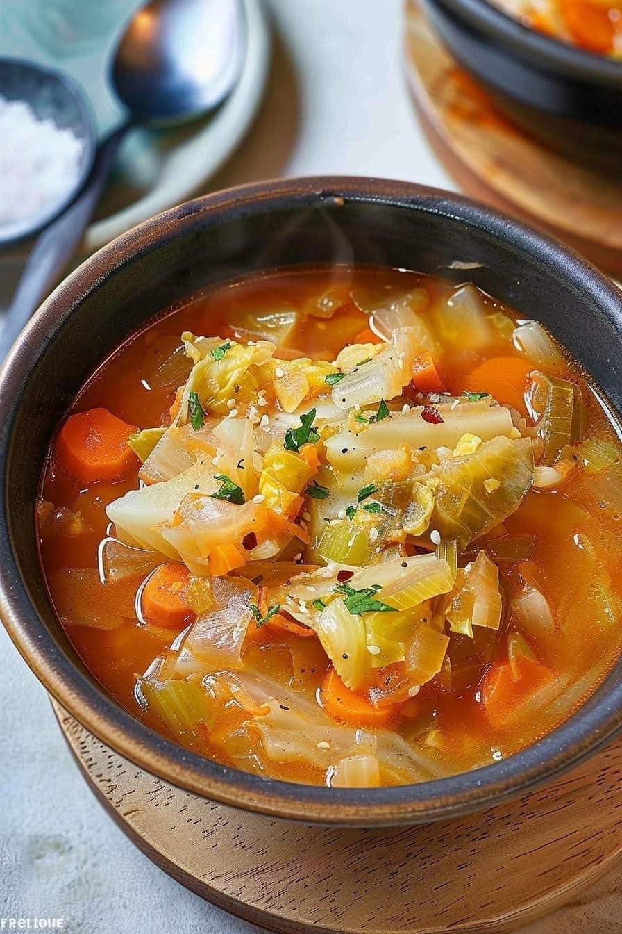 Soup for Burning Fat with Cabbage