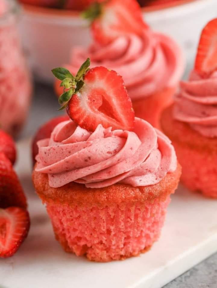 Sweet Strawberry Cupcake