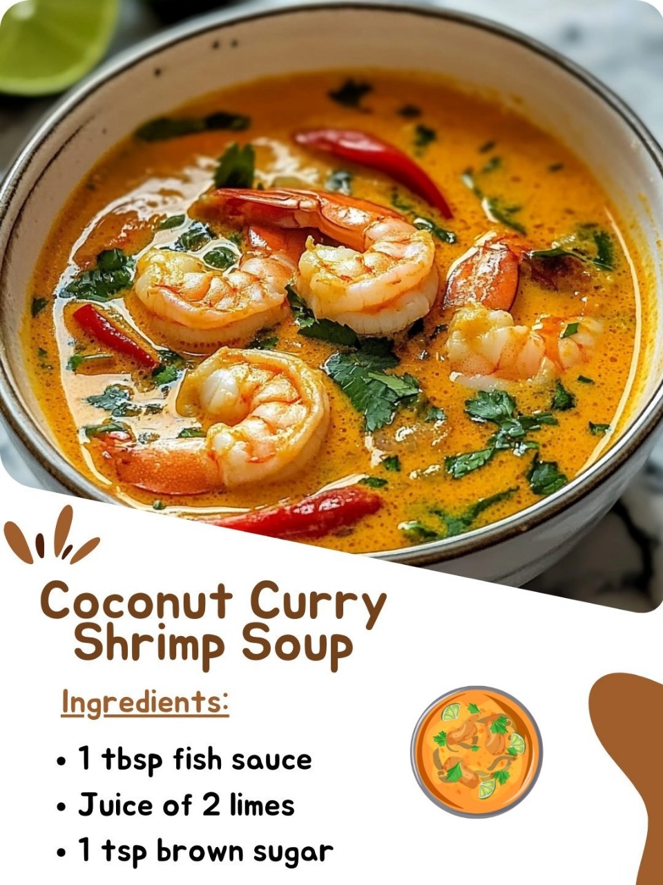 Coconut Curry Shrimp Soup