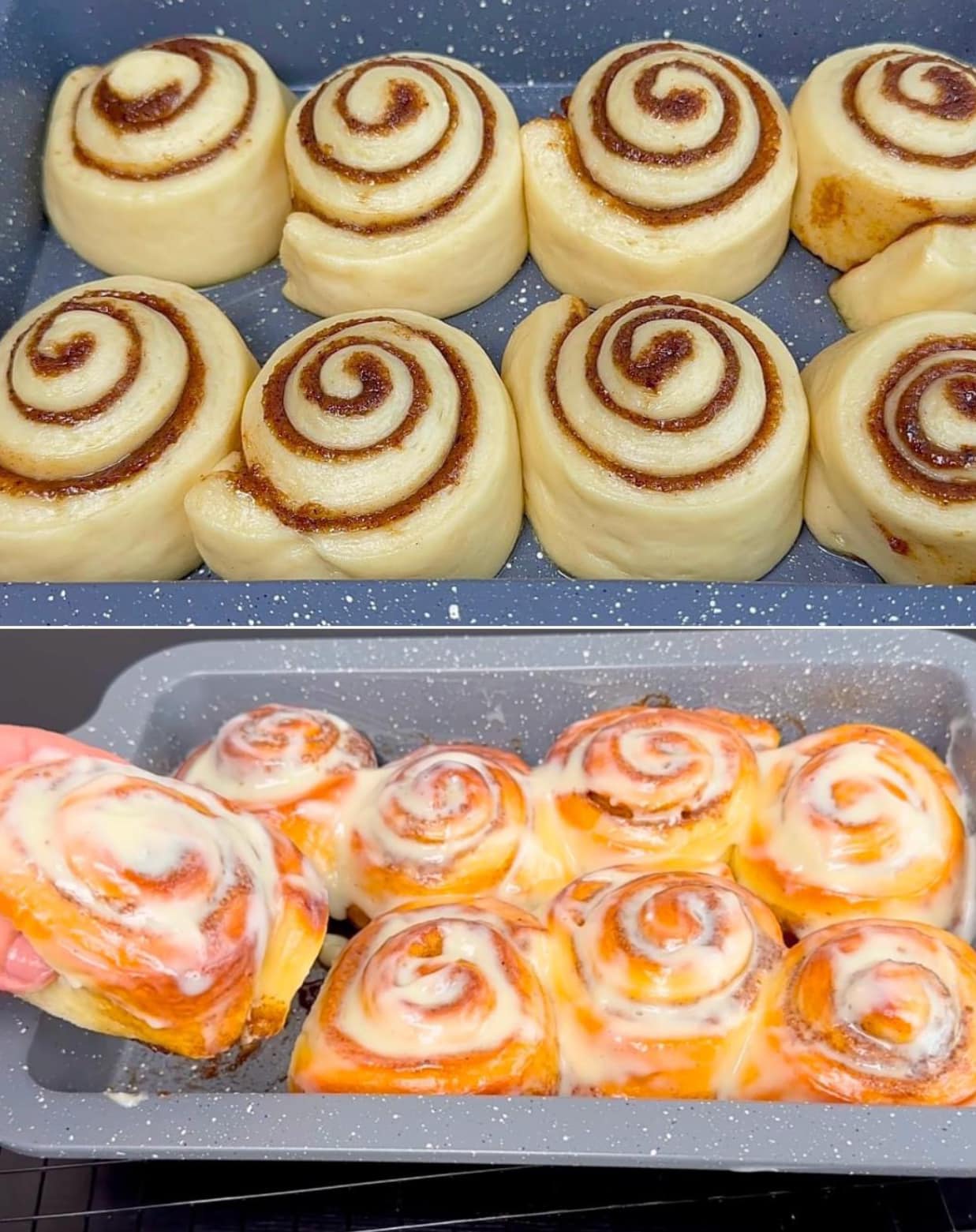 Soft and Fluffy Cinnamon-Walnut Rolls with Cream Cheese Frosting