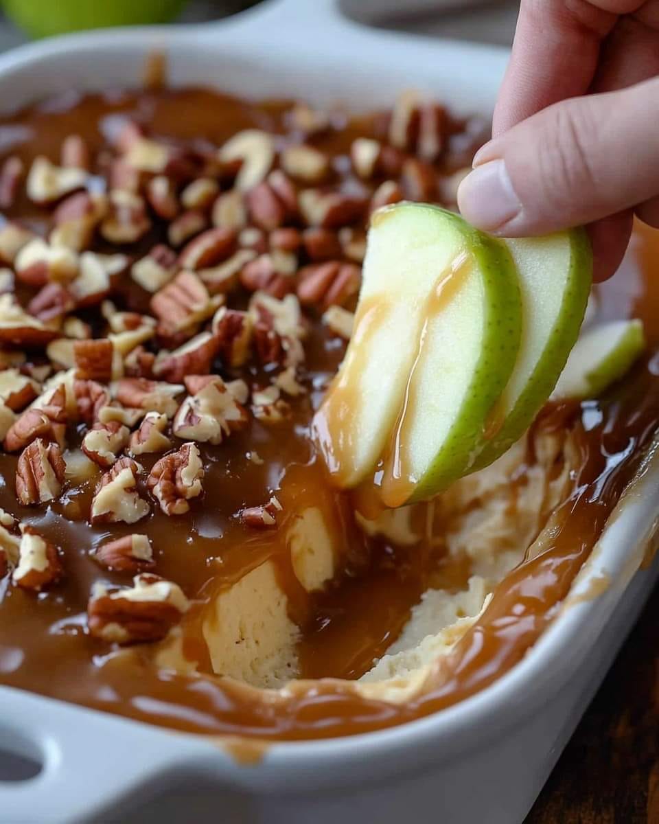 Easy Caramel Apple Cheesecake Dip