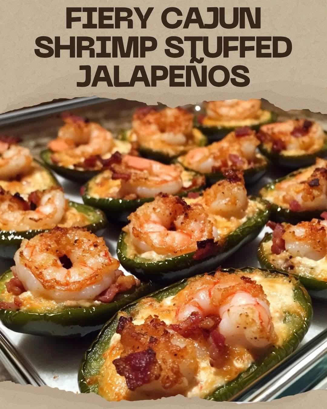 Fiery Cajun Shrimp Stuffed Jalapeños