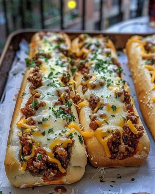 Garlic Bread Sloppy Joes