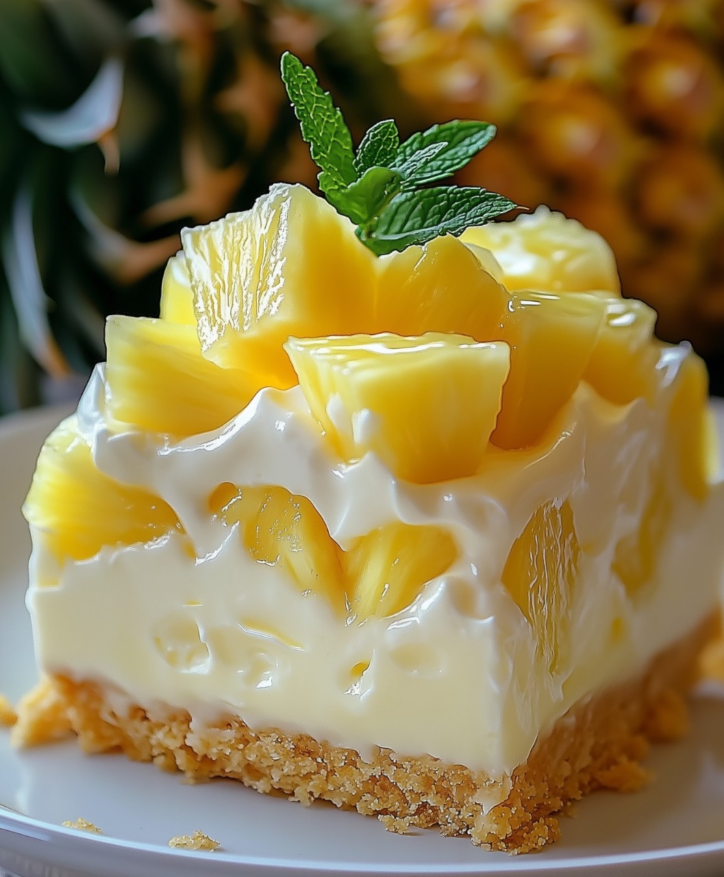 No-Bake Pineapple Cream Dessert: A Tropical Delight