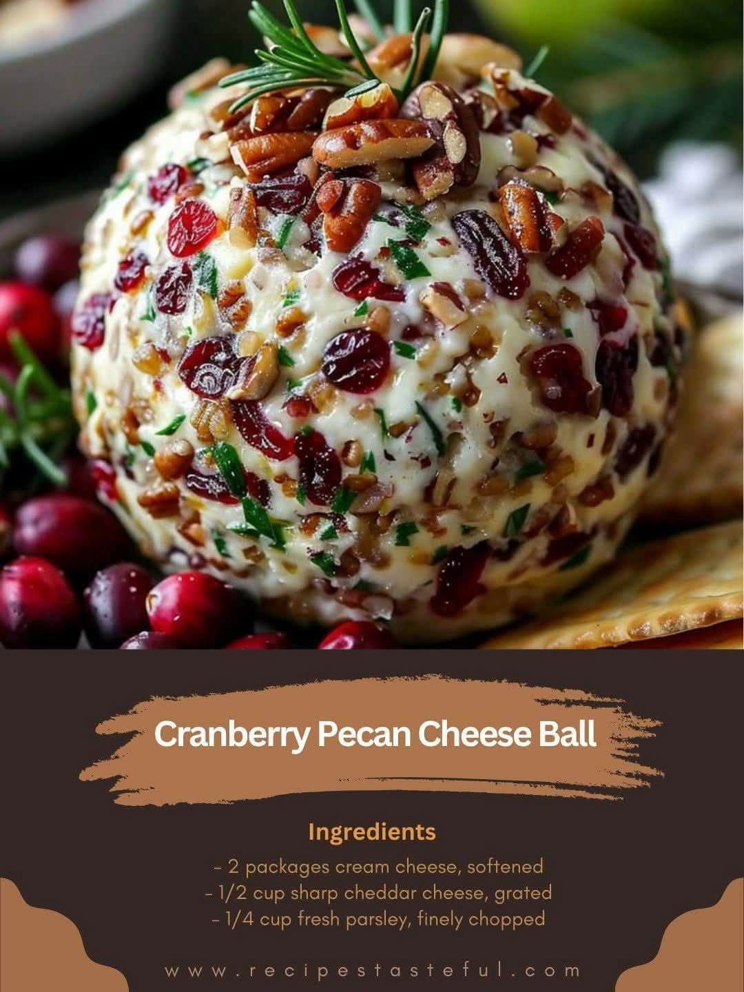 Cranberry Pecan Cheese Ball