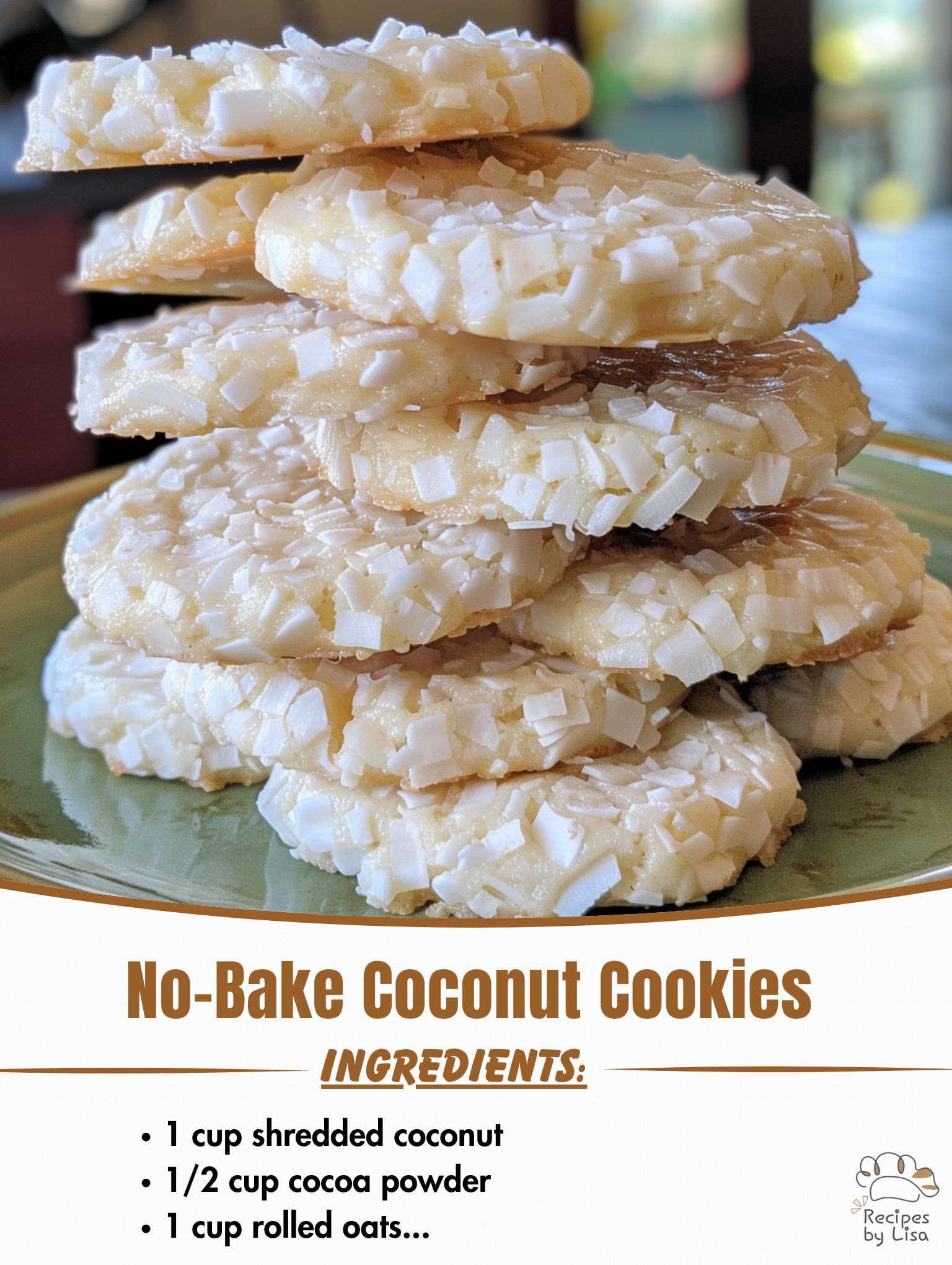 No-Bake Coconut Cookies