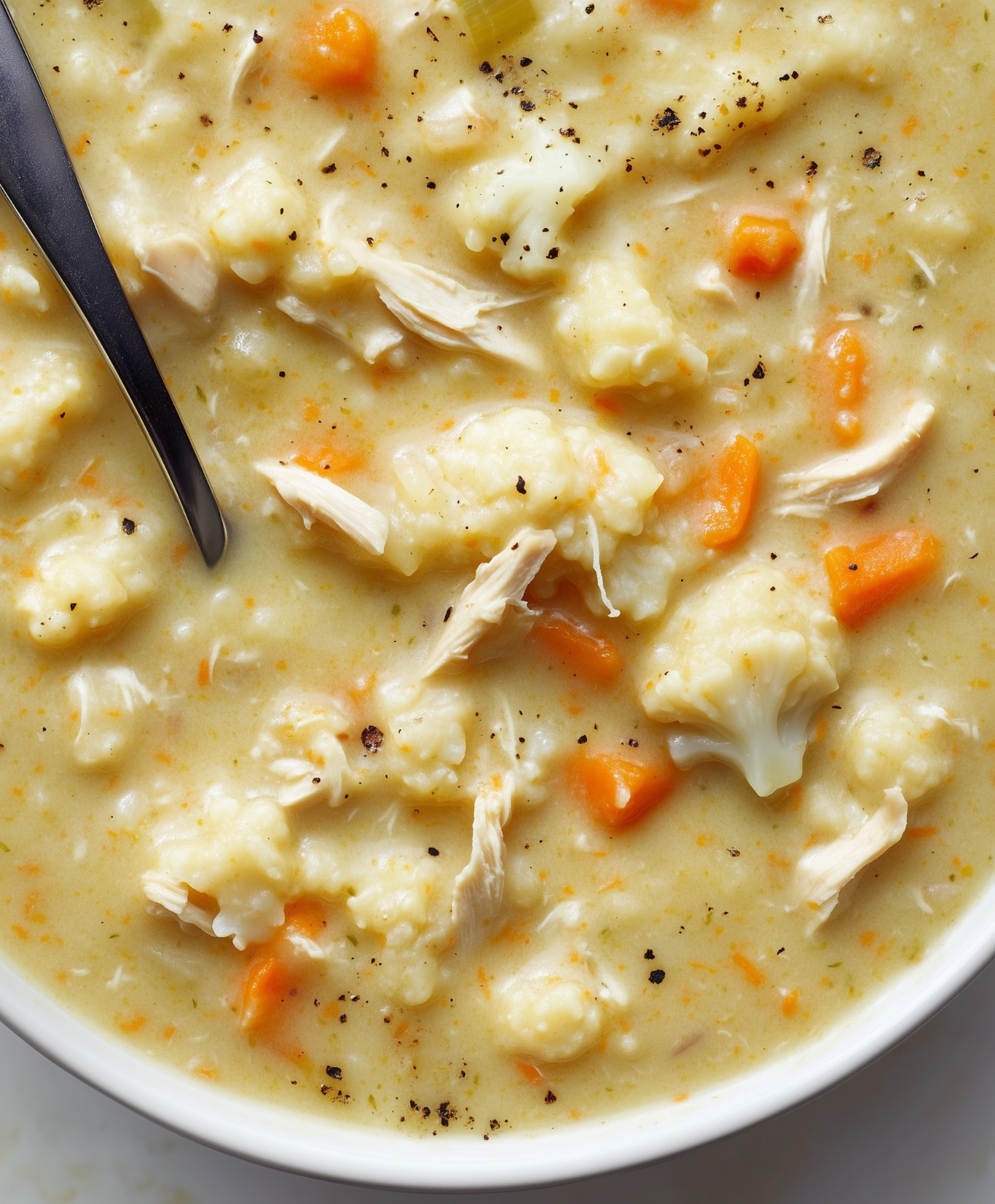 cauliflower chicken soup