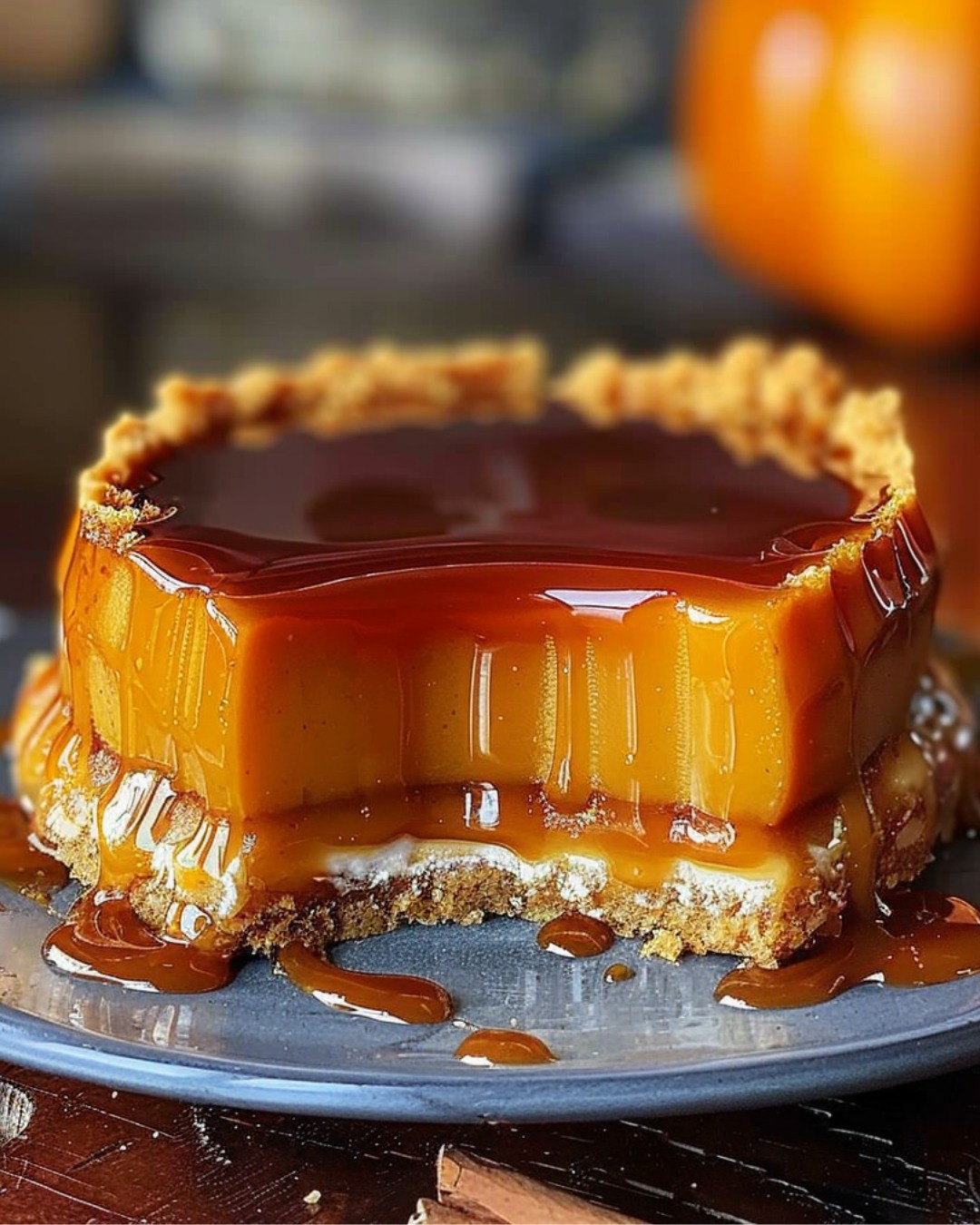 Pumpkin Caramel Pie