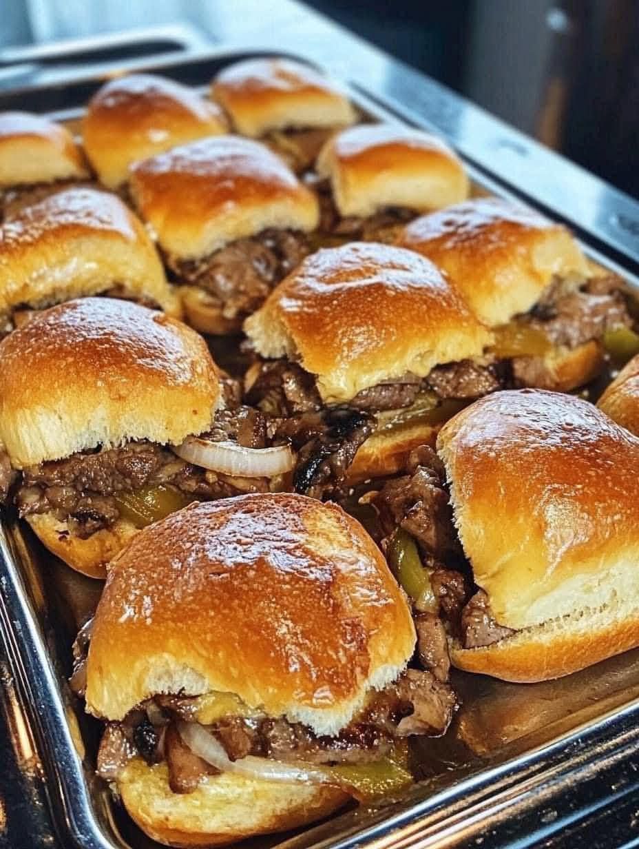 Homemade Philly Cheesesteak Cheesy Bread