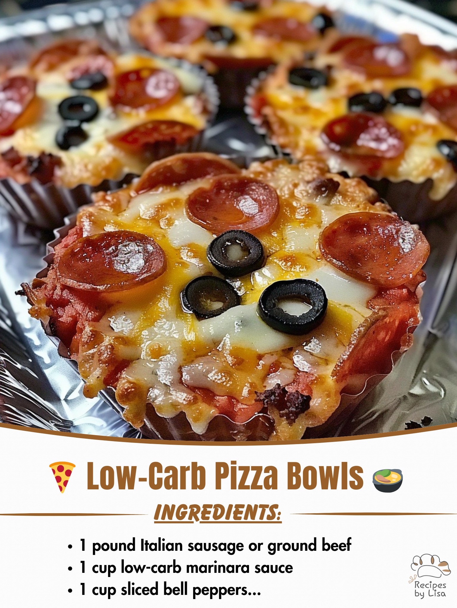 Low-Carb Pizza Bowls