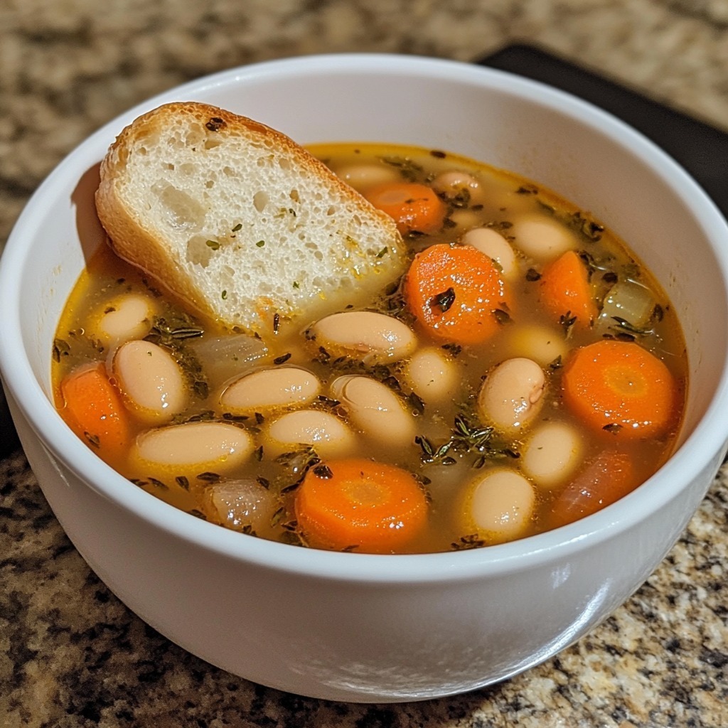 Great Northern Bean Soup with Carrots