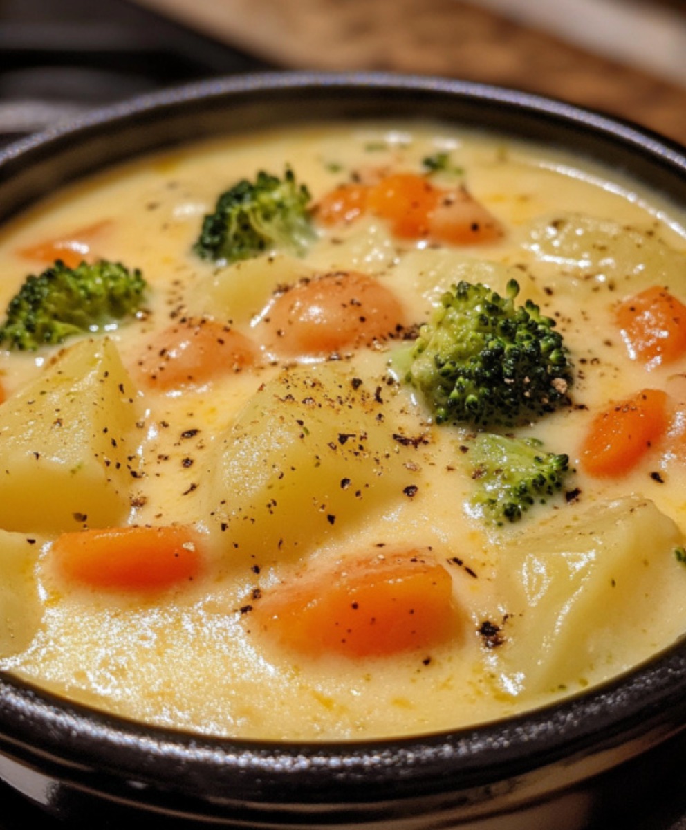 Crockpot Broccoli Cheese Soup