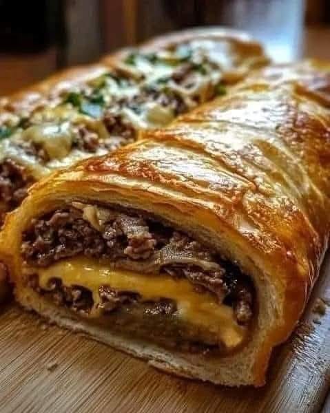 WOULD YOU EAT THIS PHILLY CHEESE STROMBOLI