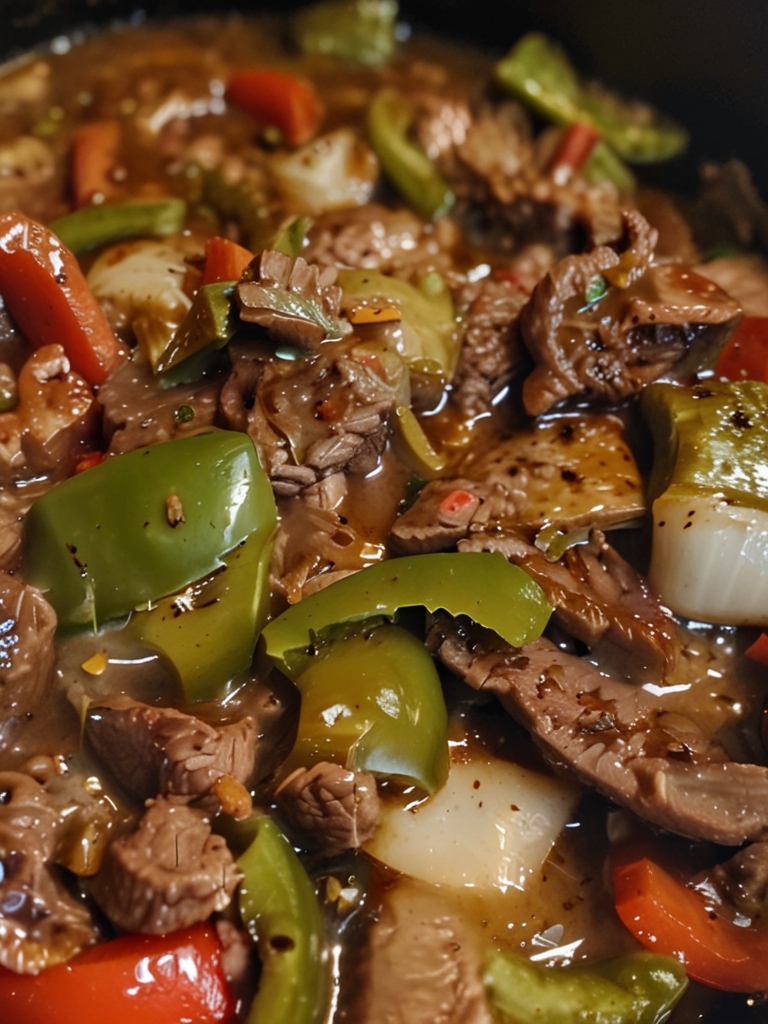 Pepper Steak in a Crock Pot