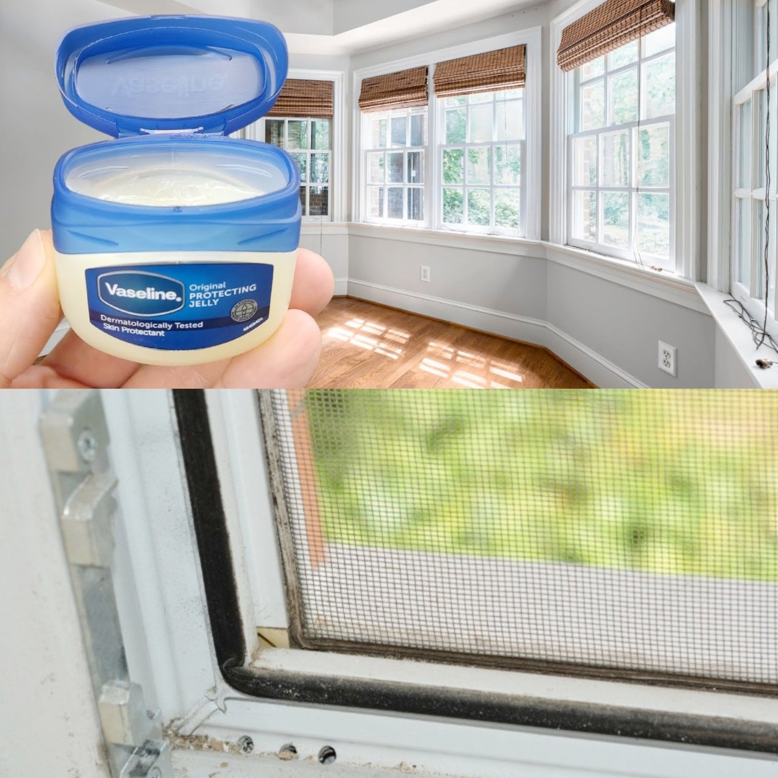 Put vaseline on the windows