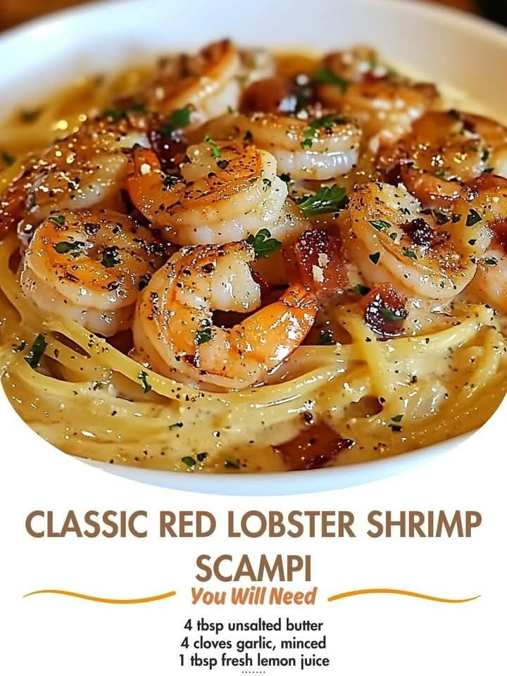 Classic Red Lobster Shrimp Scampi