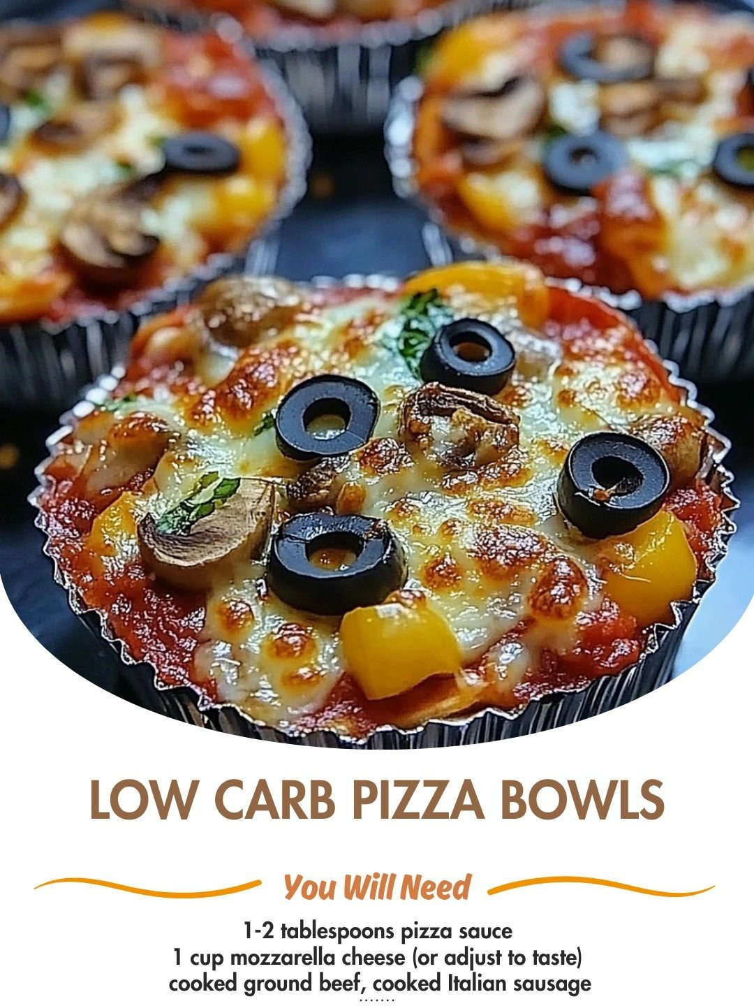 Low Carb Pizza Bowls