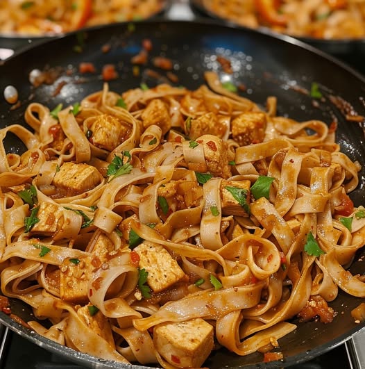 Spicy Vegan Stir-Fry Rice Noodles