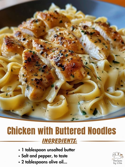 Chicken with Buttered Noodles