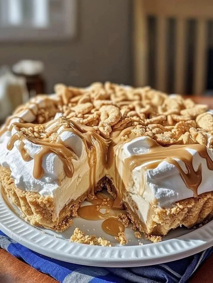 Creamy Nutter Butter Peanut Butter Pie