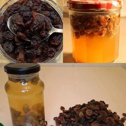 Soaked Raisins Water