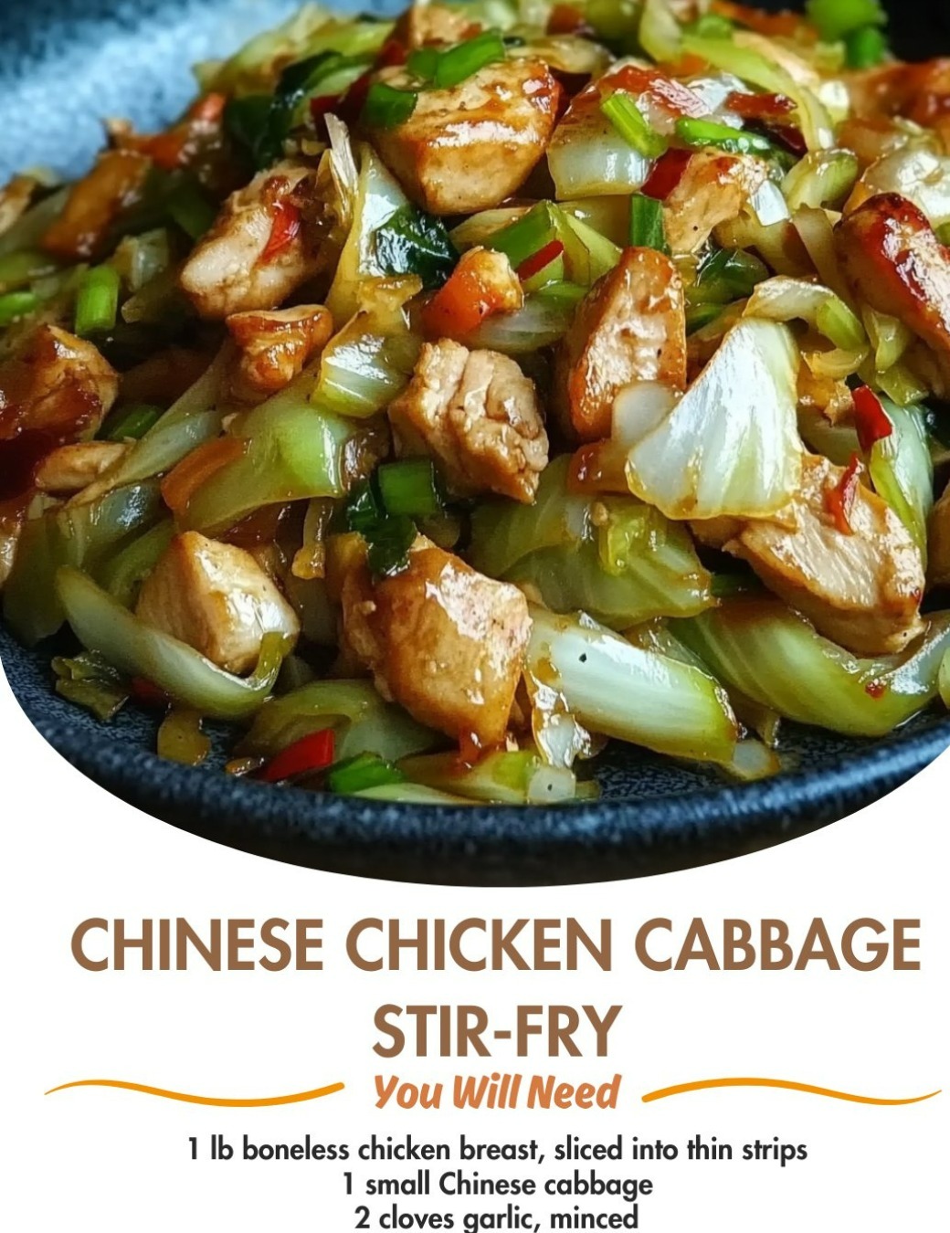 Chinese Chicken Cabbage Stir-Fry