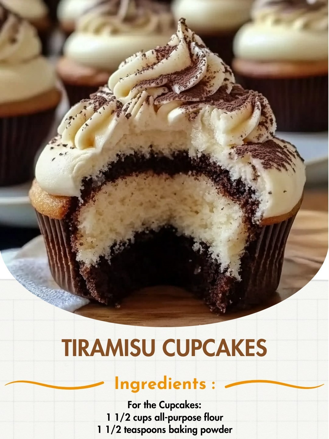 Tiramisu Cupcakes