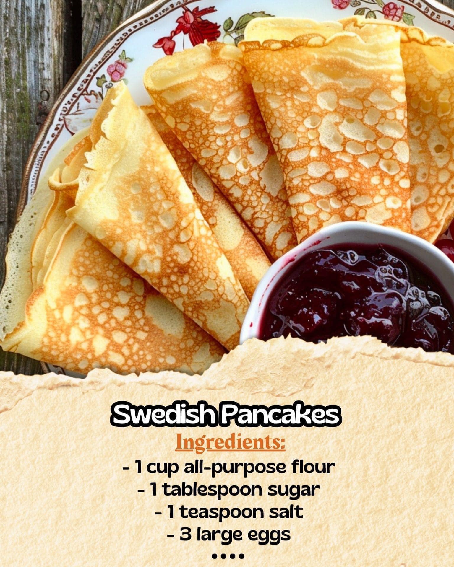 CREPES RECIPE!