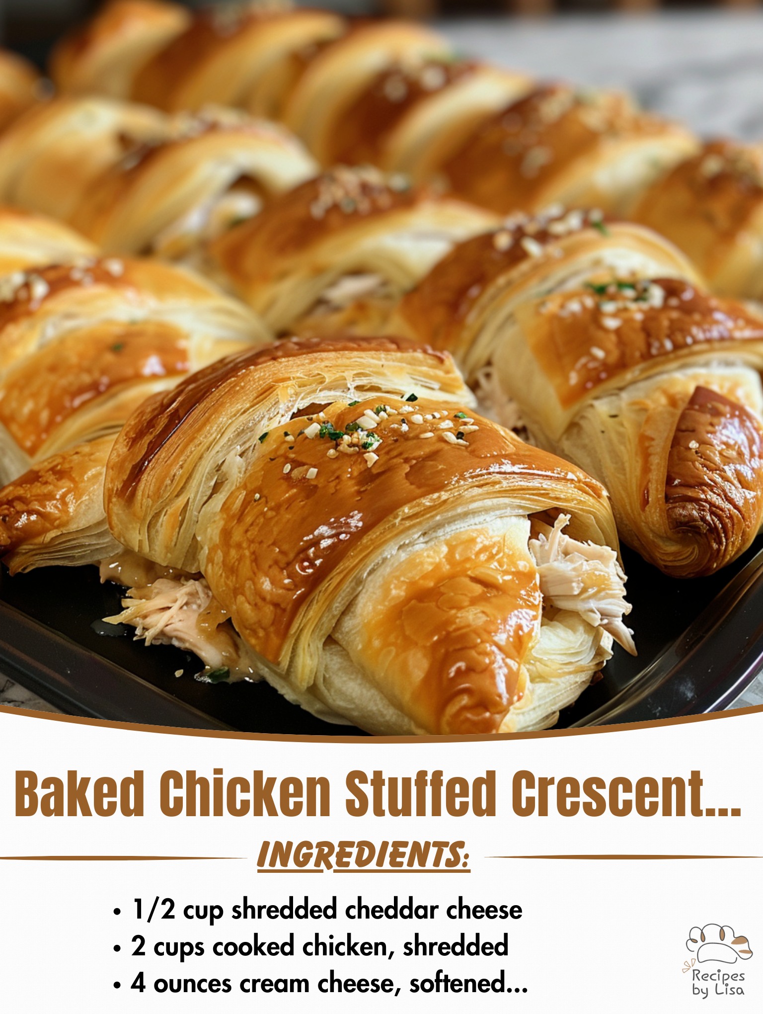 Baked Chicken Stuffed Crescent Rolls