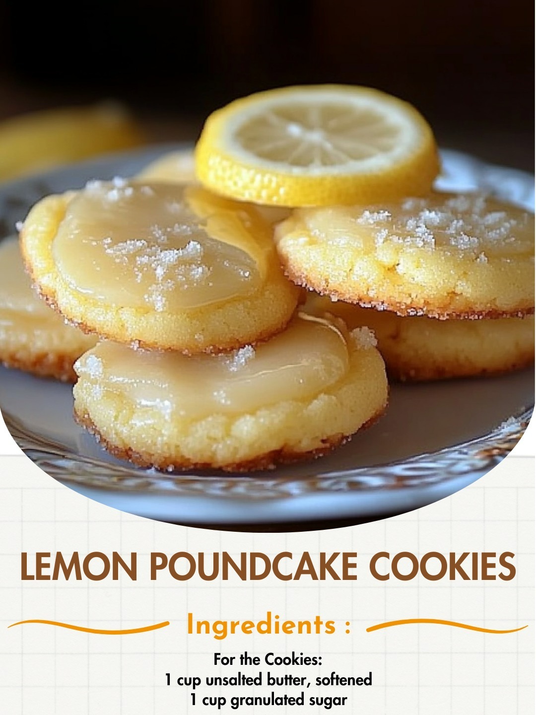 Lemon Poundcake Cookies