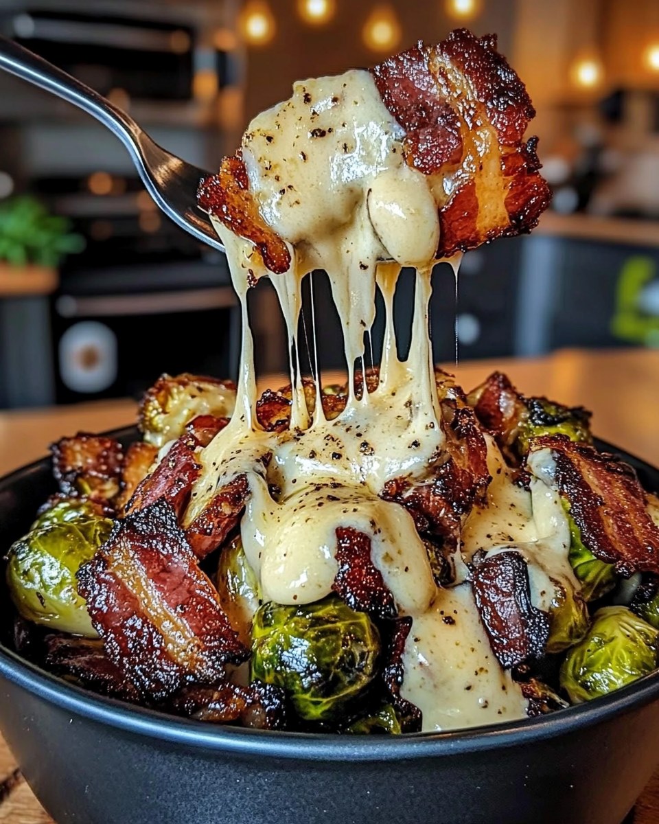 Honey-Glazed Roasted Brussels Sprouts with Bacon