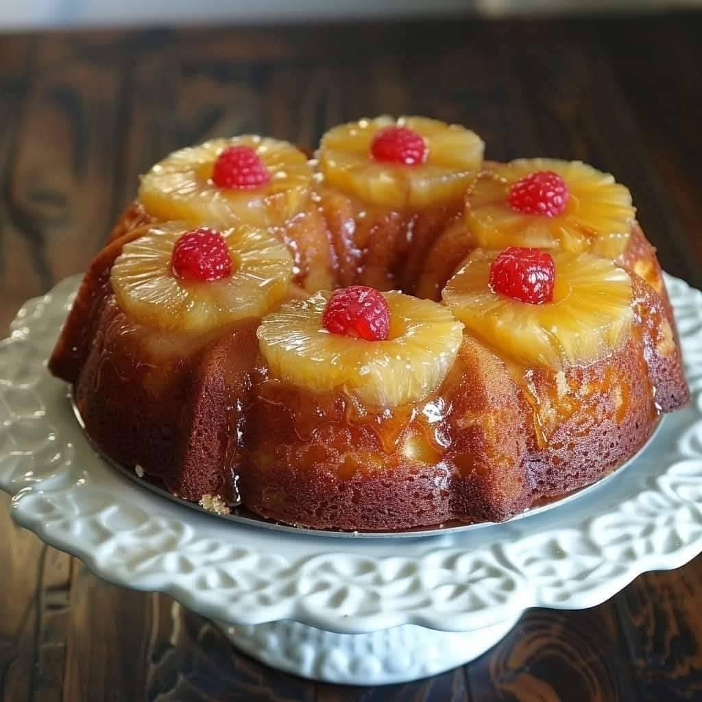 Pineapple Upside Down Bundt Cake