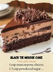 Black Tie Mousse Cake