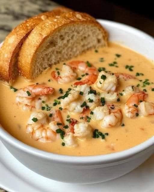 Creamy Crab and Shrimp Seafood Bisque