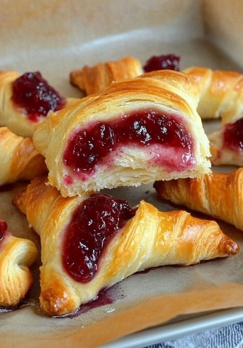 Easy Cranberry Crescent Rolls