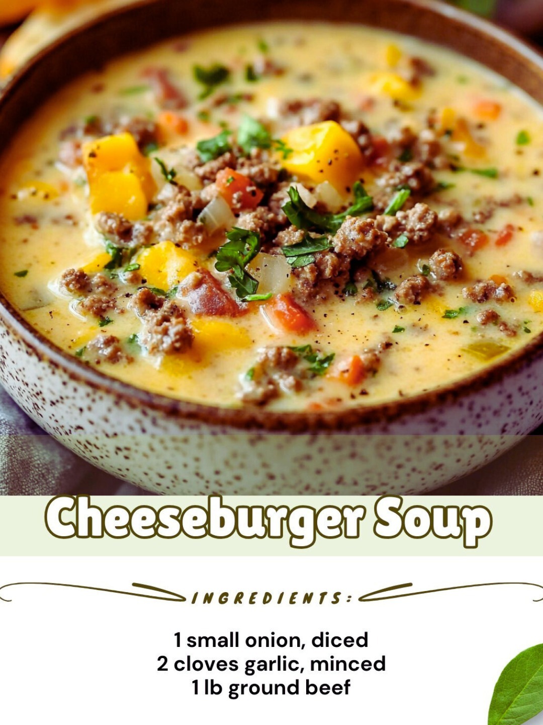 Cheeseburger Soup