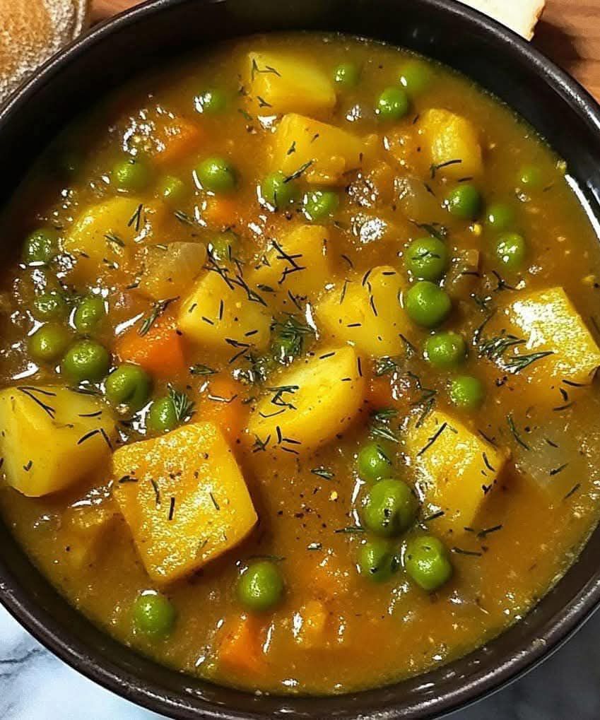 Greek Vegan Pea and Potato Stew (Arakas Latheros)