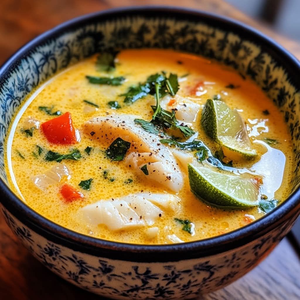 Coconut Lime Fish Soup