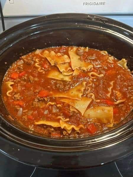 Crock pot Lasagna Soup