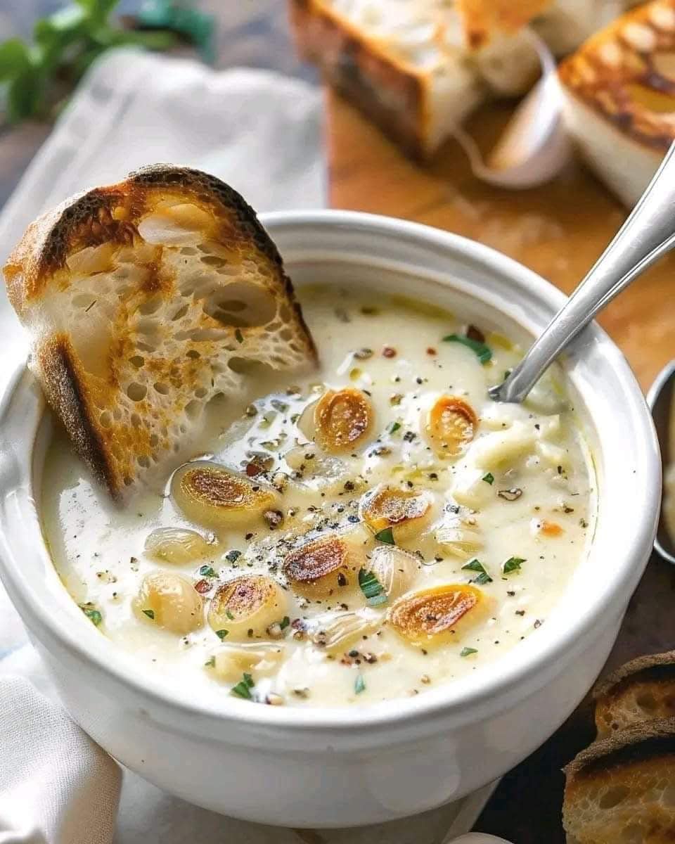 Country French Garlic Soup