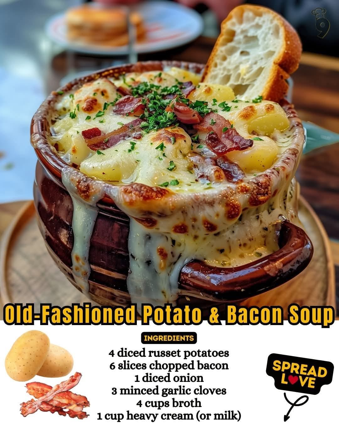 Old-Fashioned Potato & Bacon Soup