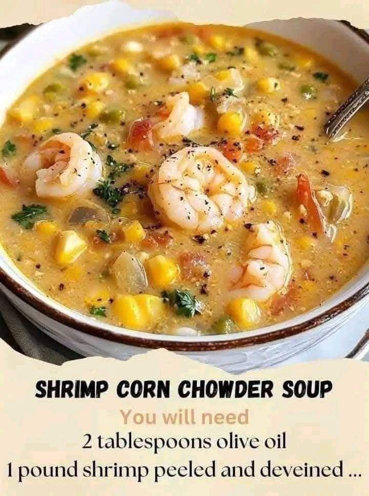 Shrimp Corn Chowder Soup: