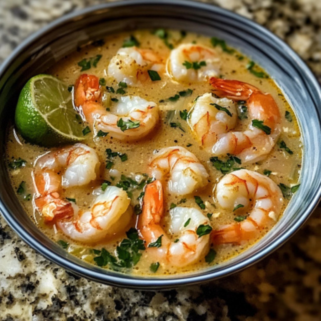 Spicy Coconut Shrimp Soup