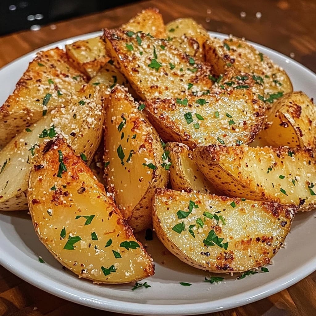 Baked Garlic Parmesan Potato Wedges