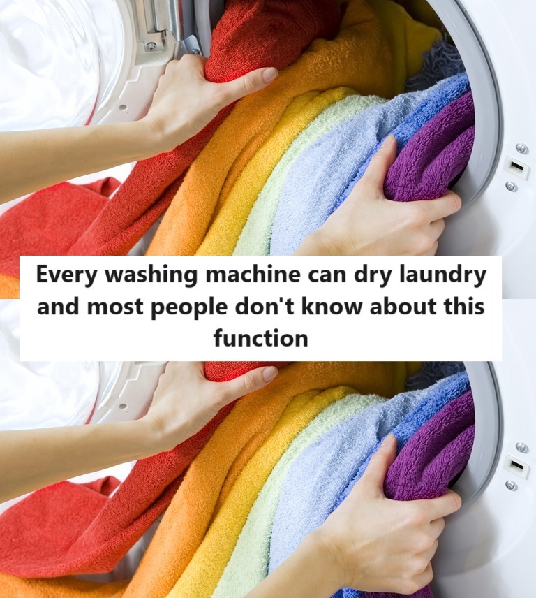 Every washing machine can dry laundry and most people don’t know about this function