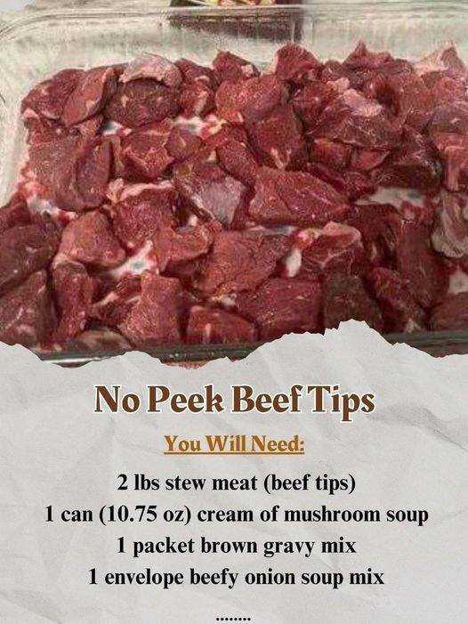 No Peek Beef Tips