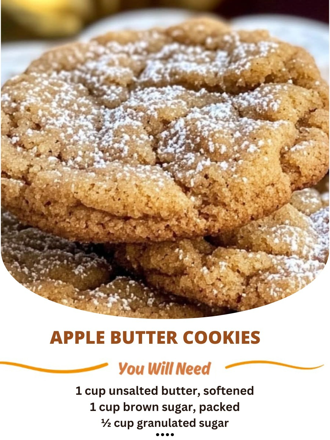 Apple Butter Cookies: Warm and Spiced Fall Perfection