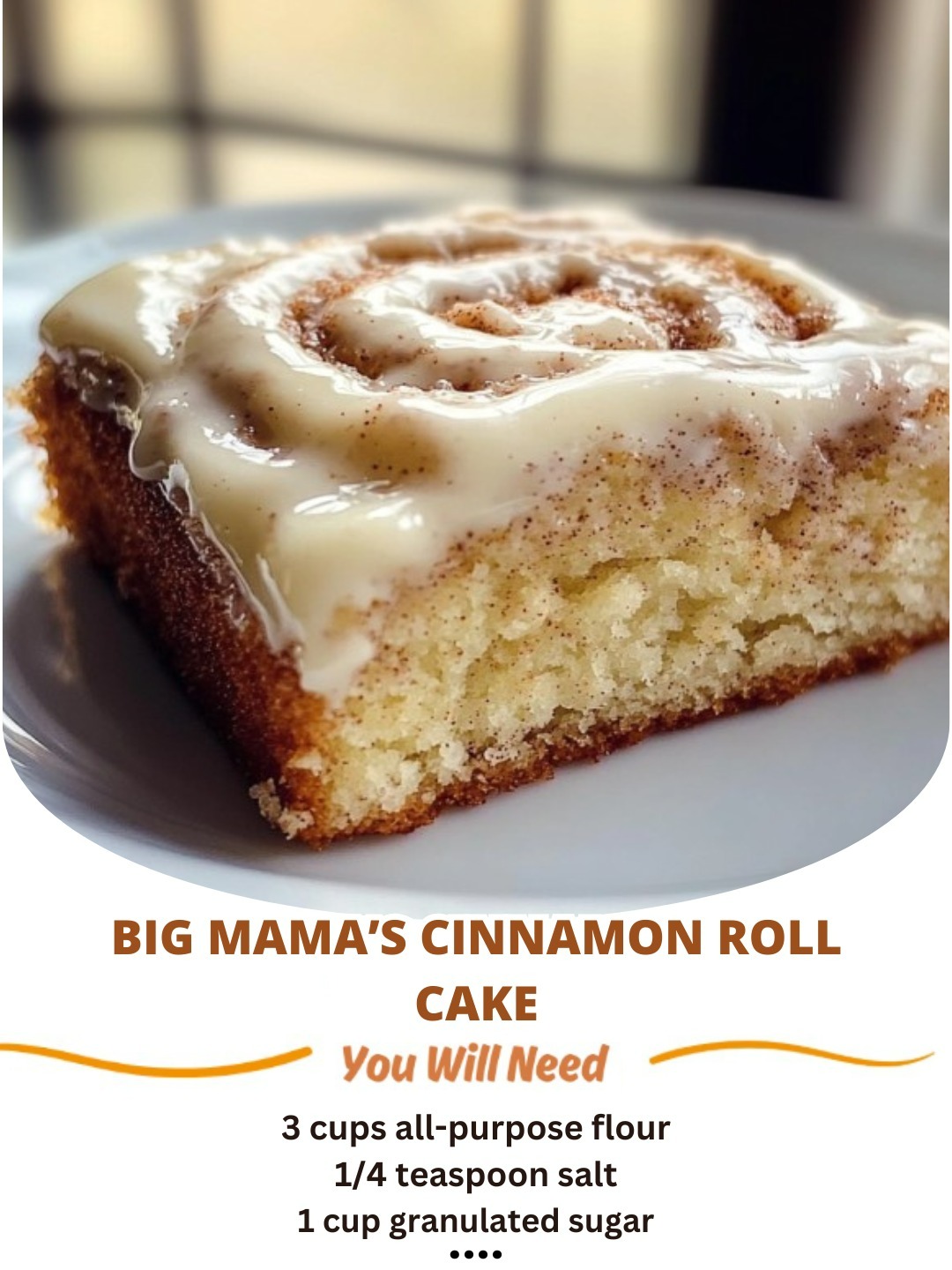 Big Mama’s Cinnamon Roll Cake: A Soft, Gooey, and Irresistible Treat!